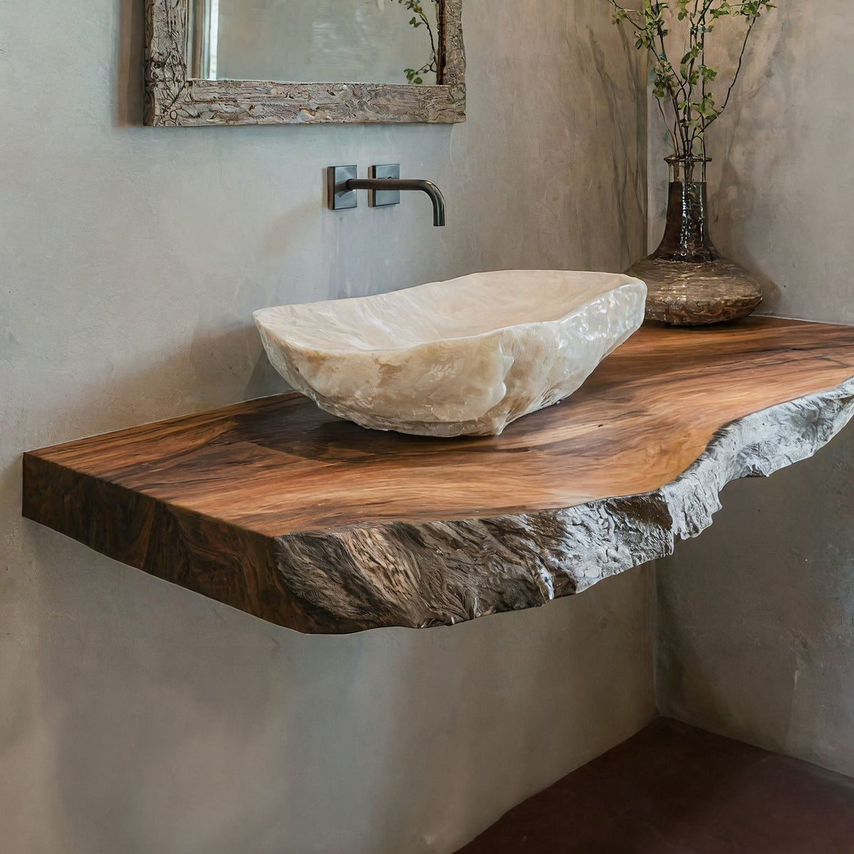 Solid Floating Wall-mounted Vanity