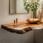 Farmhouse Vanity Bathroom Look, solid wood, built to order