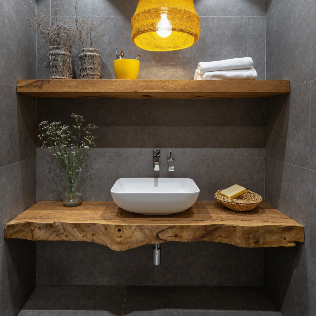 Floating Under-sink Mid Century Vanity