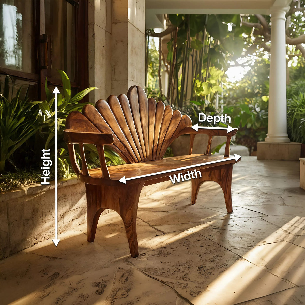 Solid Foyer Bench