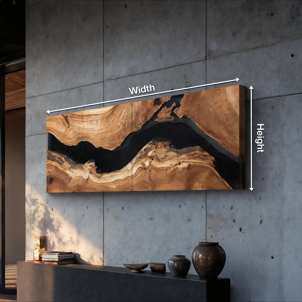 Handcrafted Rectangular Wall Art, solid wood, built to order