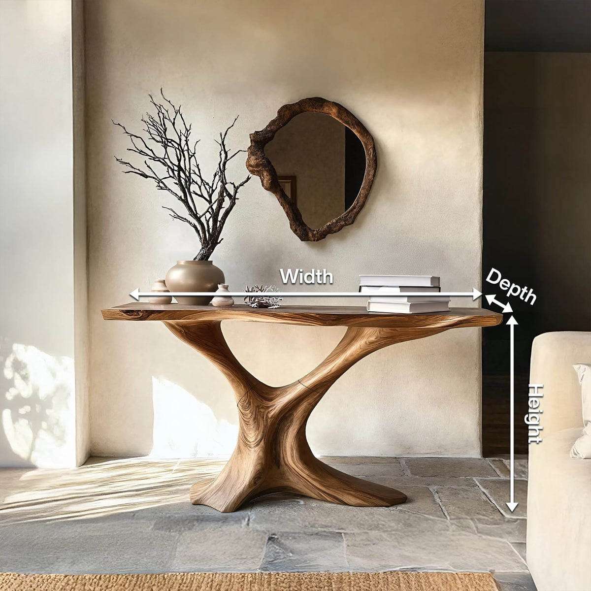 Mid Century Display Console Table