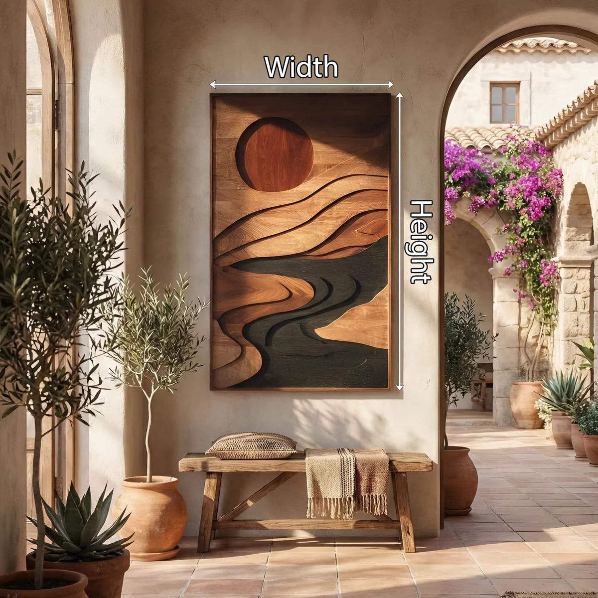 Mid Century Flowing Wall Art