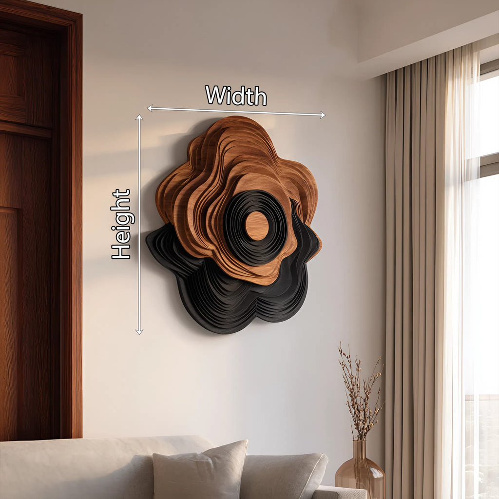 Mid Century Sculptural Geometric Wall Art