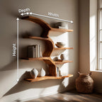 Live Edge Minimal Floating Shelf