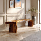 Live Edge Organic Dining Bench