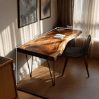 Live Edge Computer Modern Desk