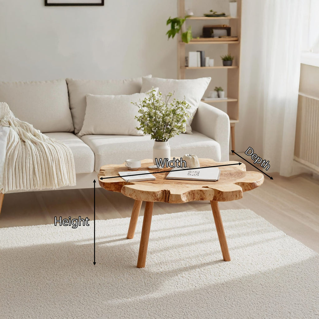 Solid Rectangle Low Coffee Table