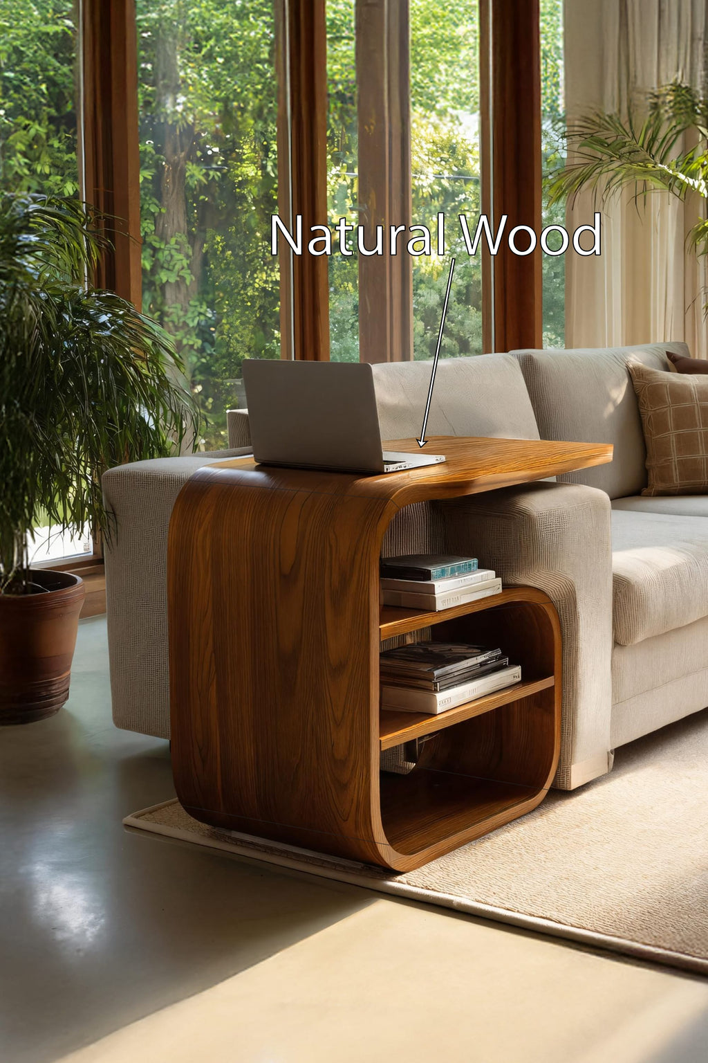 Handcrafted Side Table, solid wood, built to order