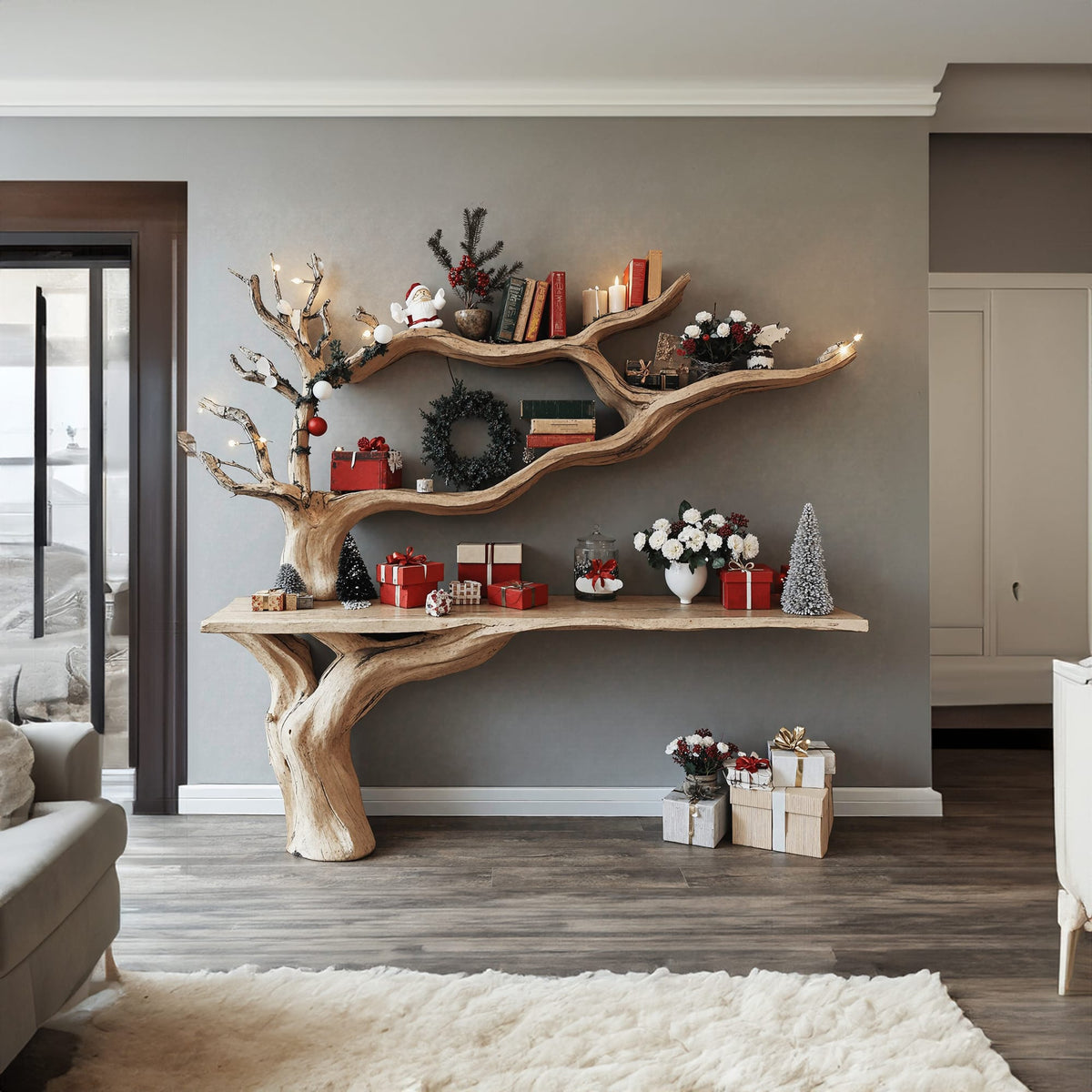 Entryway Tree Console Table