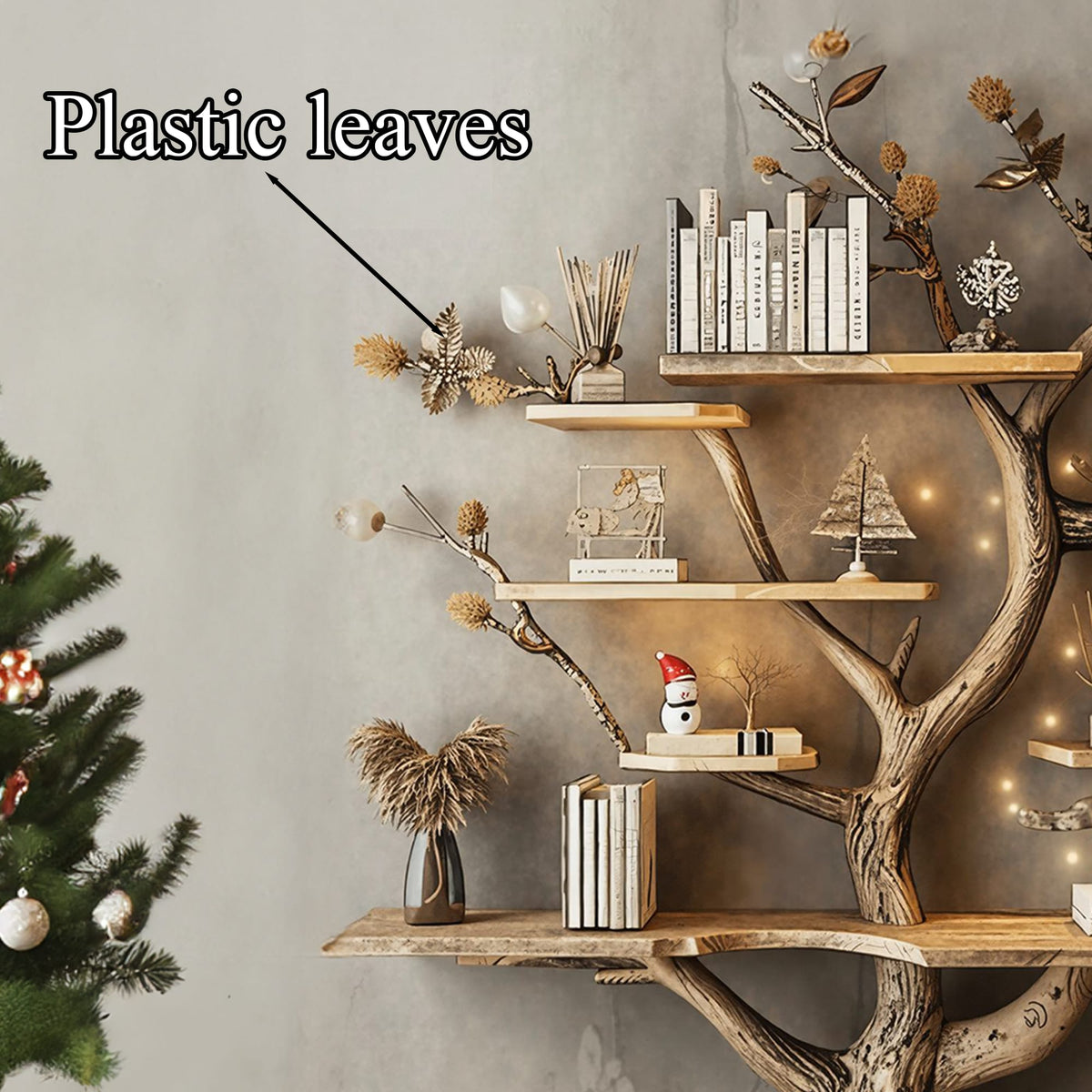Branch Bookcase Console Table