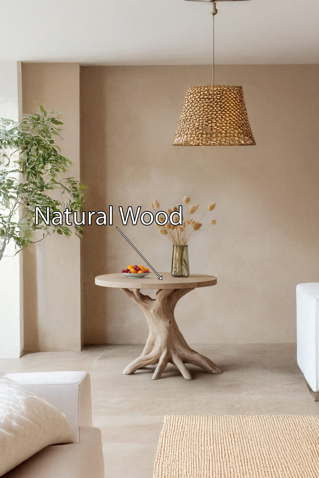 Round Storage Nightstand