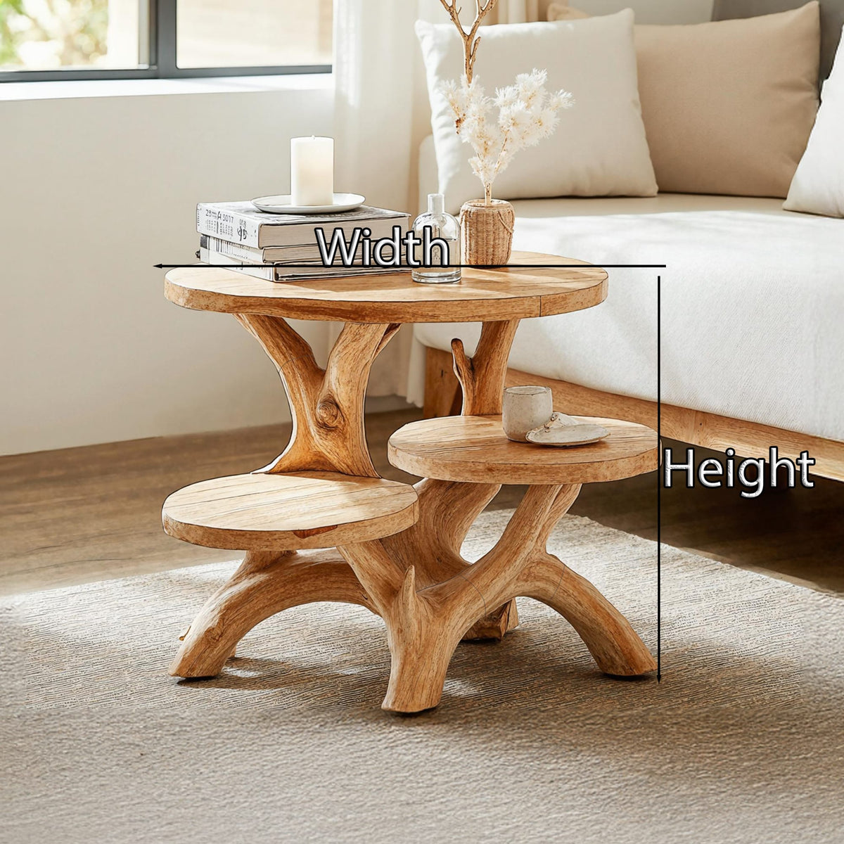 Live Edge Entryway Nightstand