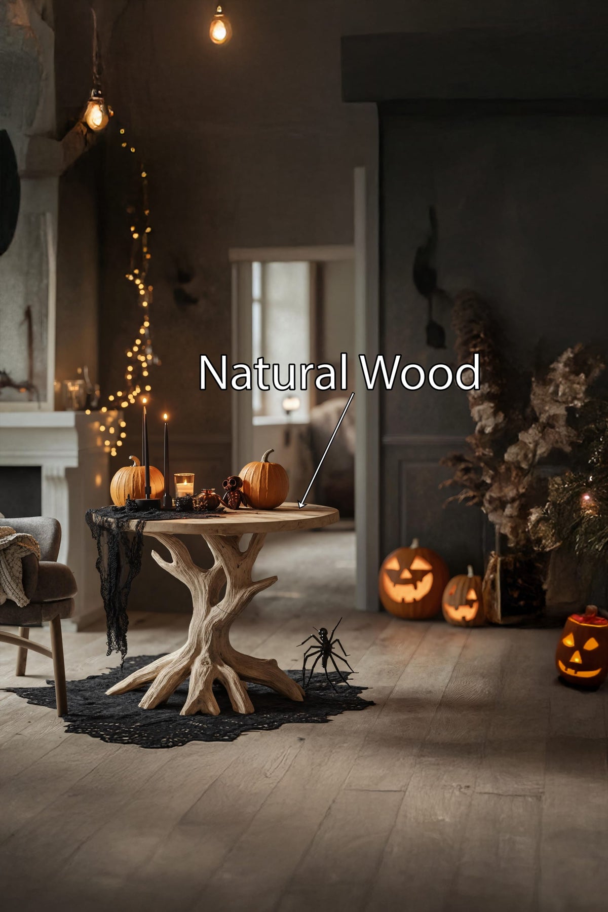 Solid Gothic Nightstand