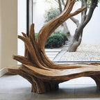 Handcrafted Live Edge Bench, solid wood, built to order