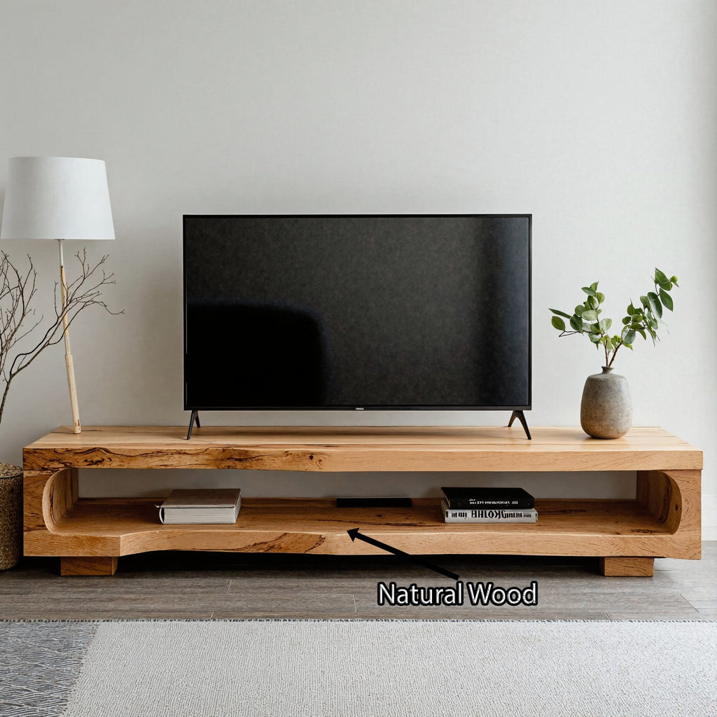 Handcrafted TV Console TV Cabinet Stand, solid wood, built to order