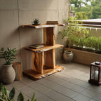 Live Edge Multi-tier Wall Shelf