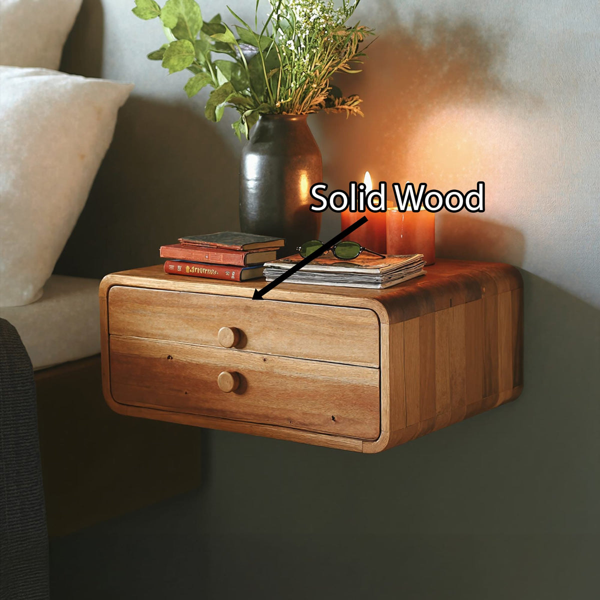 Storage Drawer Nightstand