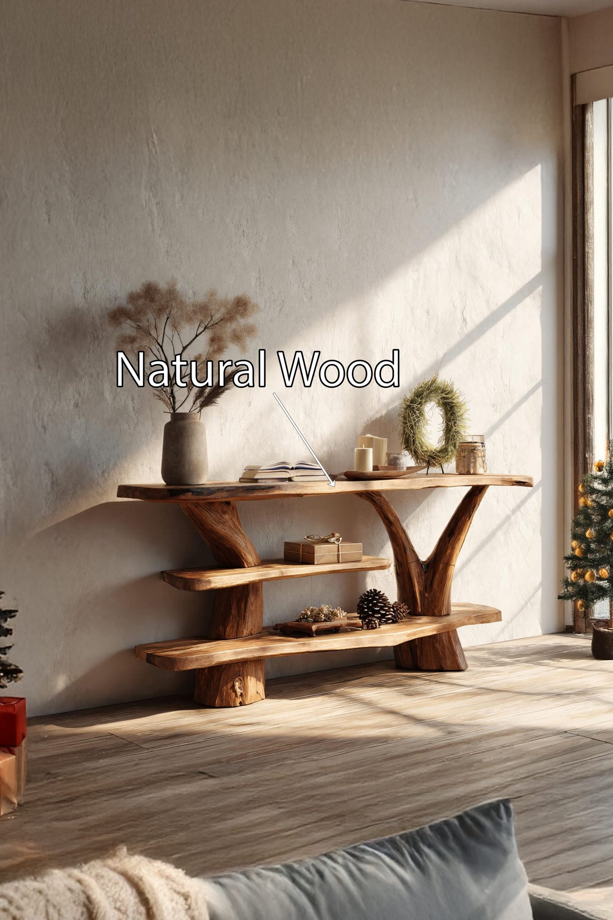 Solid Accent Console Table