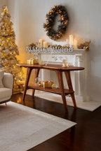 Behind Mid Century Console Table