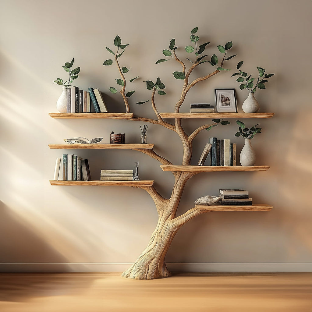 Tree Branch Shelves Wall Mounted Floating Shelf, solid wood, built to order