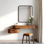 Modern Floating Makeup Vanity