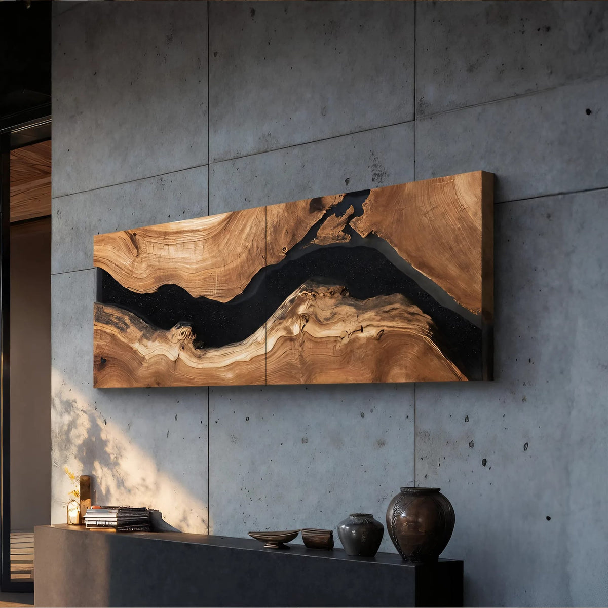 Handcrafted Rectangular Wall Art, solid wood, built to order