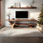 Live Edge TV Console, solid wood, built to order