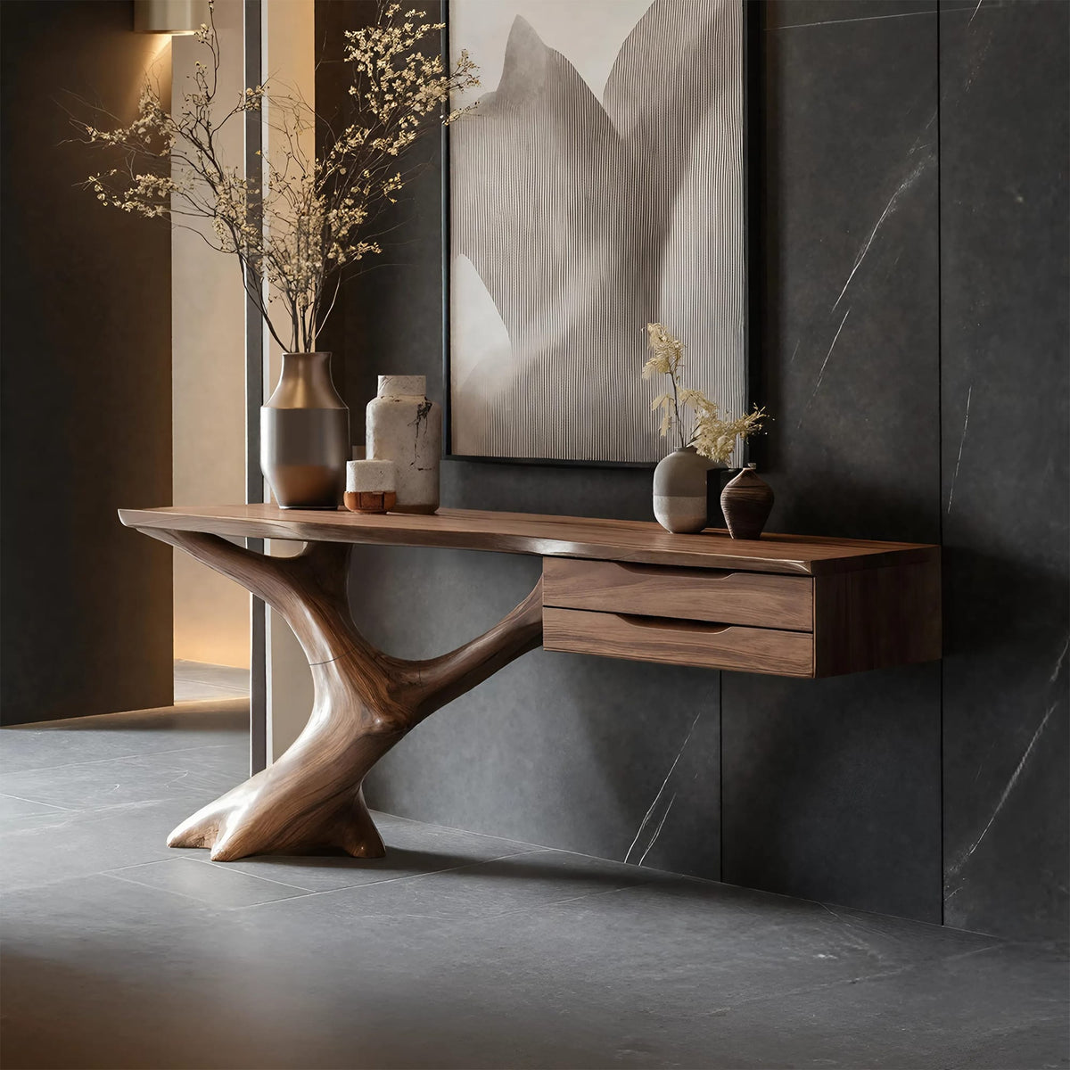 Handcrafted Console Table, solid wood, built to order