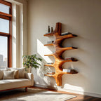 Sculptural Mounted Floating Bookshelf