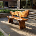 Live Edge Solid Entryway Bench