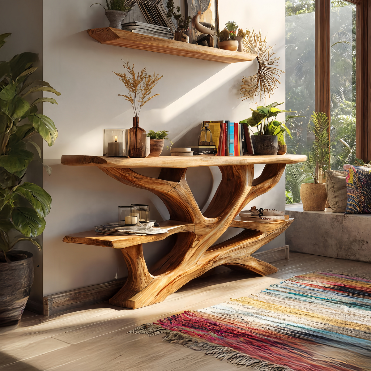 Live Edge Console Table, solid wood, built to order