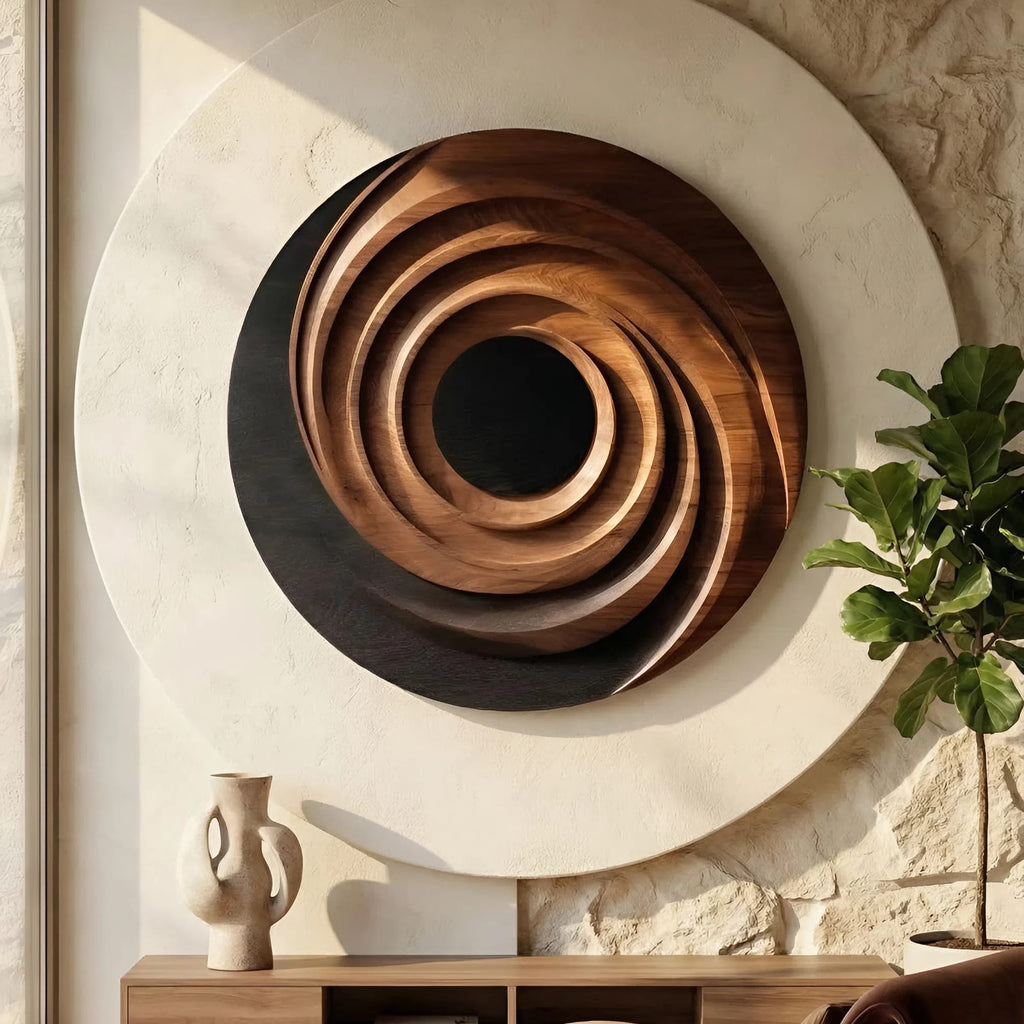 Minimalist Organic Wall Decor, solid wood, built to order