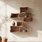 Handcrafted Live Edge Floating Shelf, solid wood, built to order