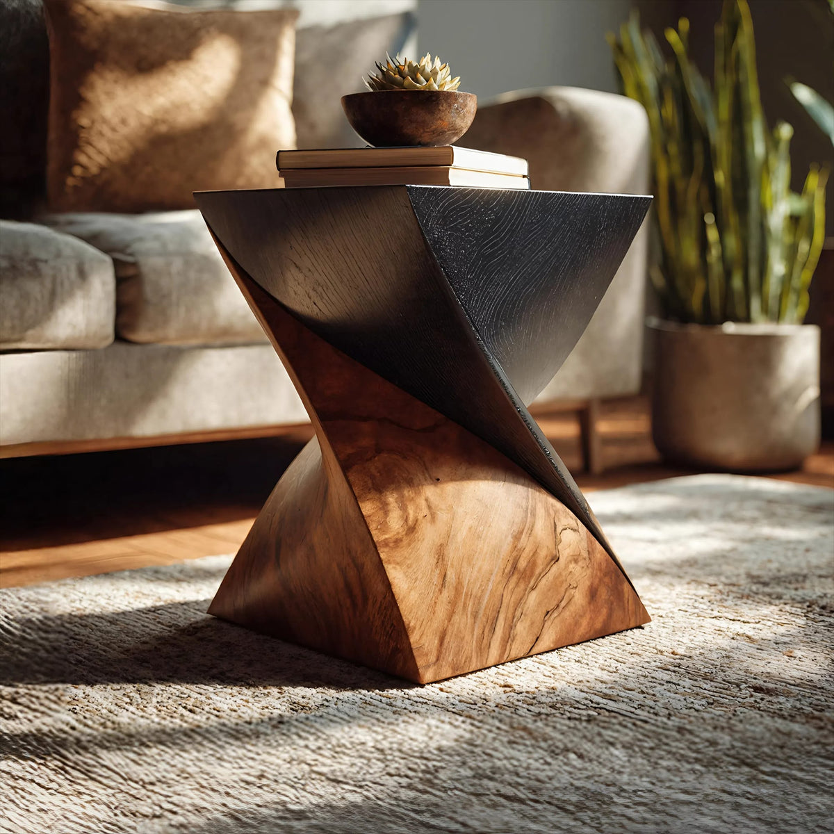 Artistic Sculptural Side Table