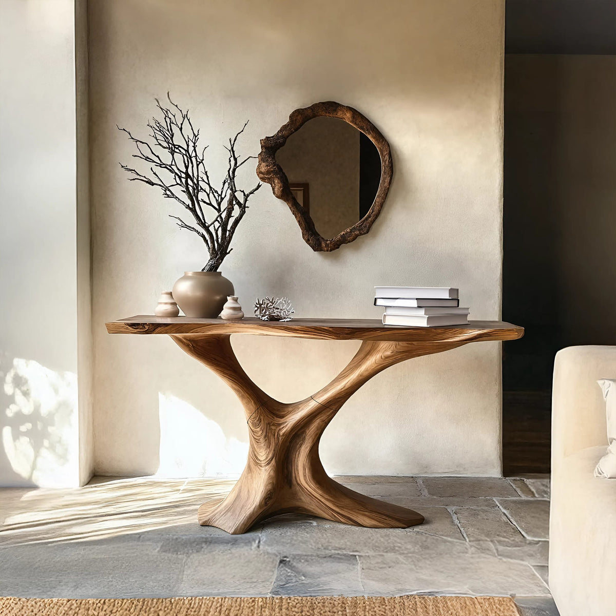 Mid Century Display Console Table