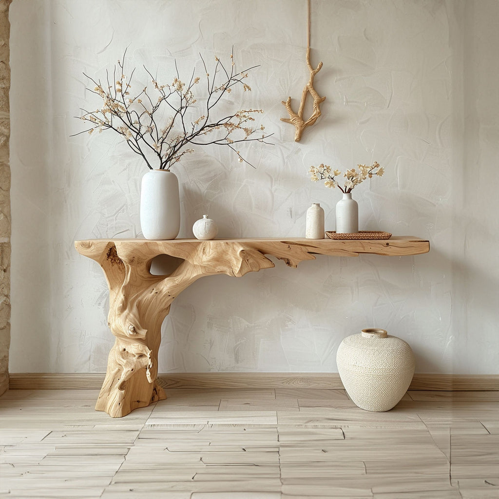 Farmhouse Entry Way Console Table Narrow Entryway, solid wood, built to order