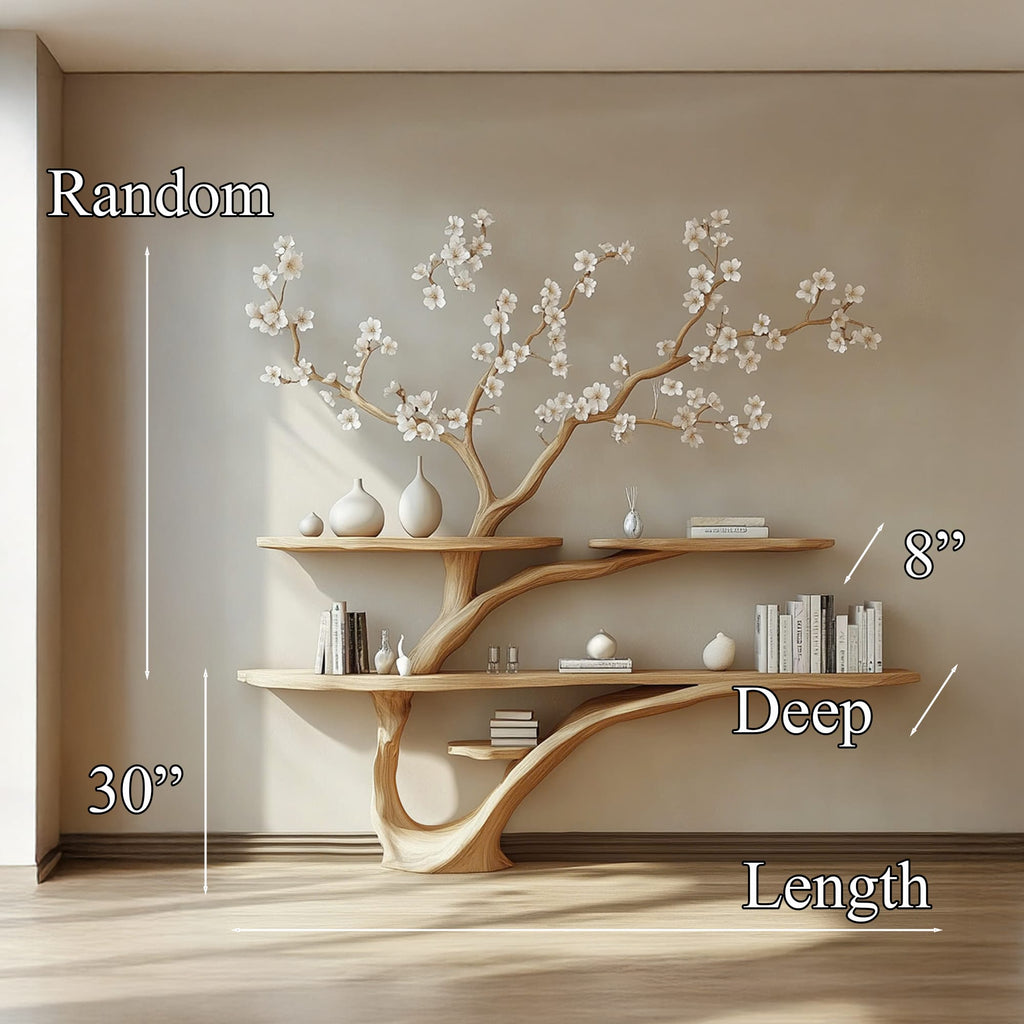 Handmade Tree Bookcase Bookcase Home Decor Gifts, solid wood, built to order