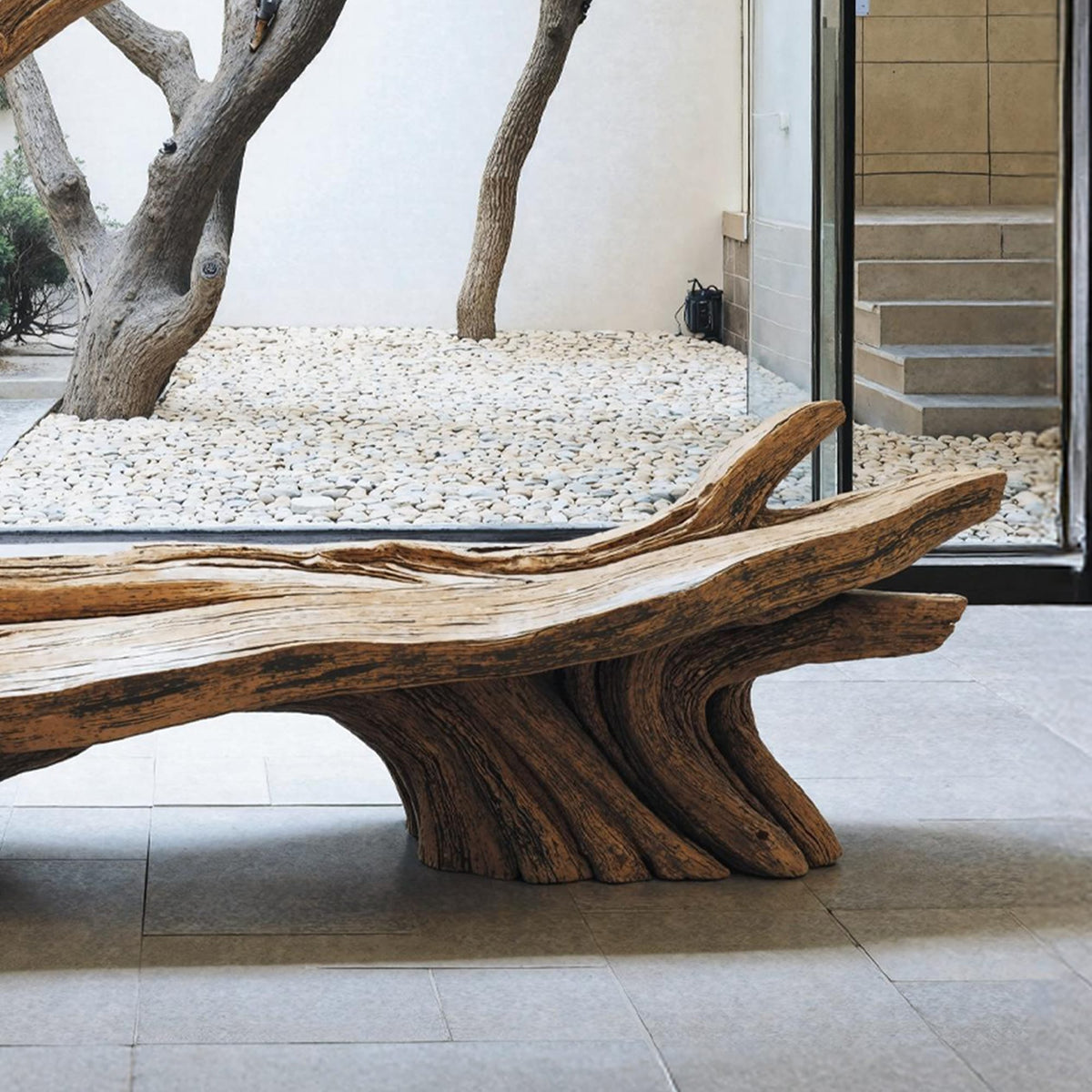 Handcrafted Live Edge Bench, solid wood, built to order