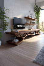 Mid Century Solid TV Console, solid wood, built to order