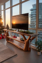 Live Edge Entertainment Mid Century TV Cabinet
