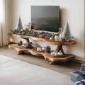 Mid Century Live Edge Credenza TV Cabinet