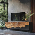 Handcrafted TV Console Table, solid wood, built to order