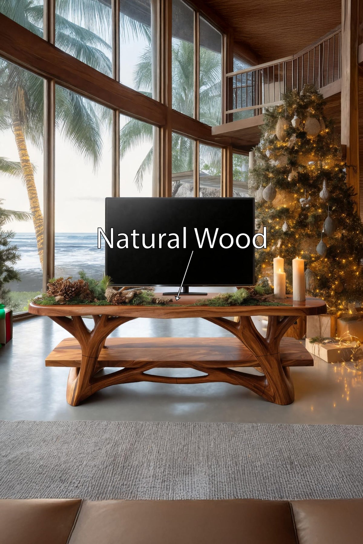 Live Edge Profile TV Cabinet