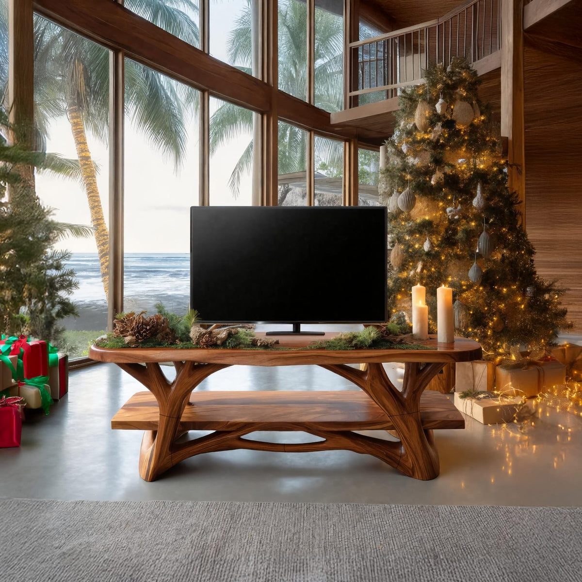 Live Edge Profile TV Cabinet