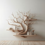Artistic Tree Branch Floating Shelf Driftwood Art Decor, solid wood, built to order