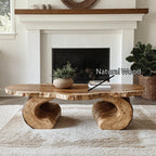 Solid Live Edge Central Coffee Table