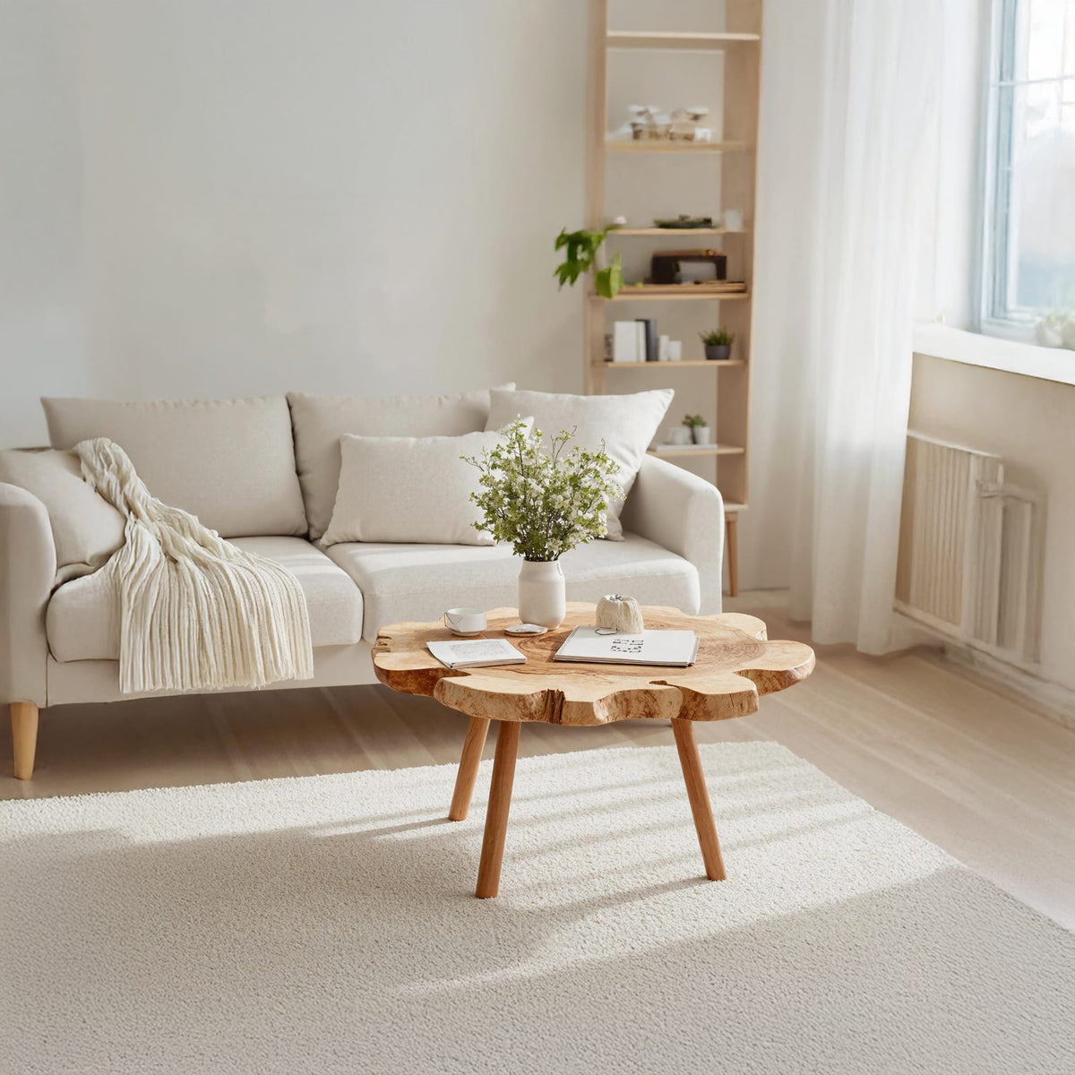 Solid Rectangle Low Coffee Table