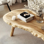 Vintage Inspired Natural Coffee Table, solid wood, built to order