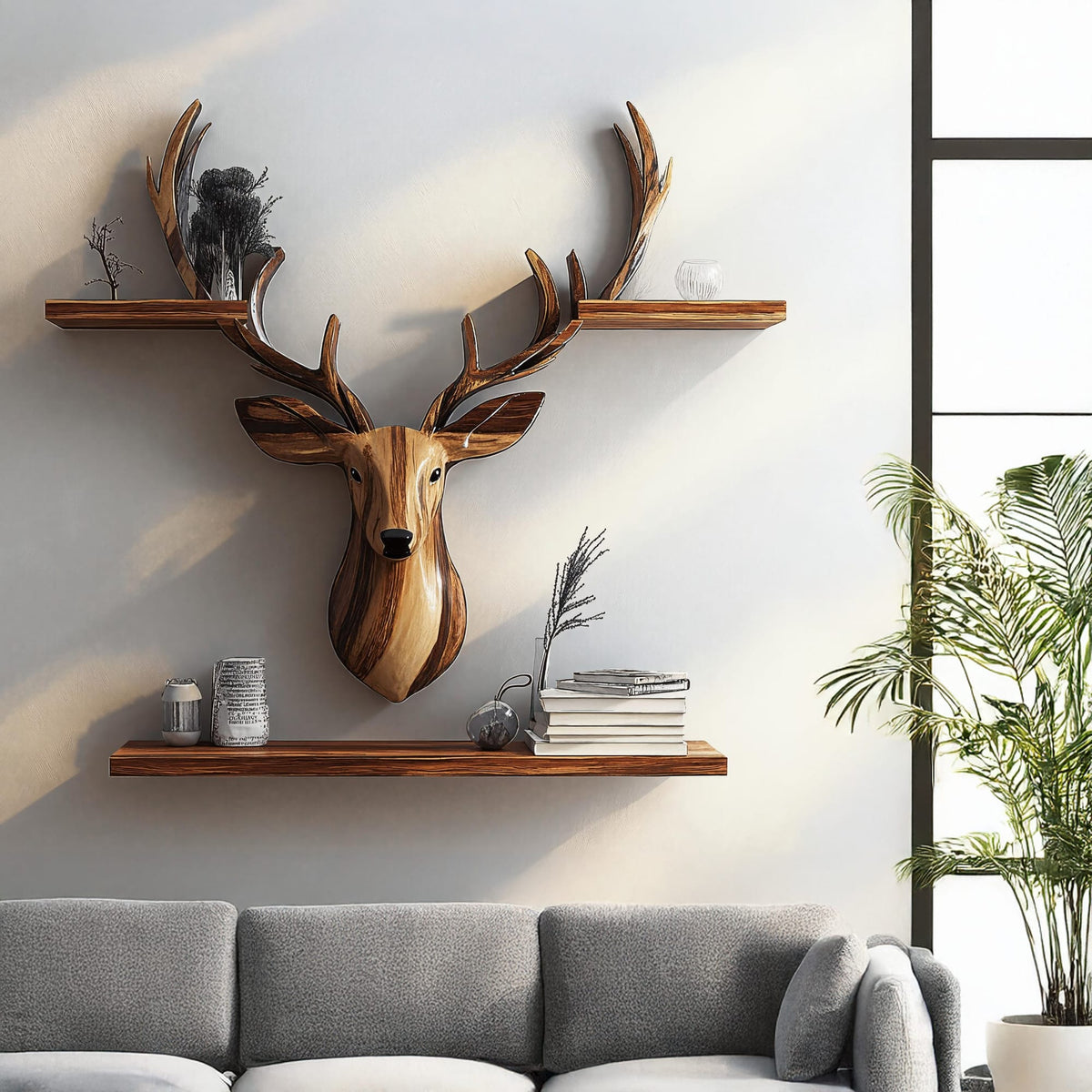 Floating Animal Wall Shelf